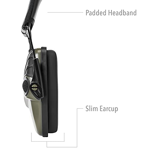 Howard Leight by Honeywell 1013530 Impact Sport Sound Amplification Electronic Shooting Earmuff, Classic Green - Image 2