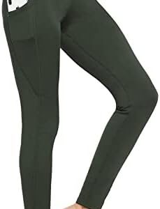 BALEAF Fleece Lined Leggings for Women Thermal Leggings Warm Winter High Waisted with Pockets Soft Yoga Tights