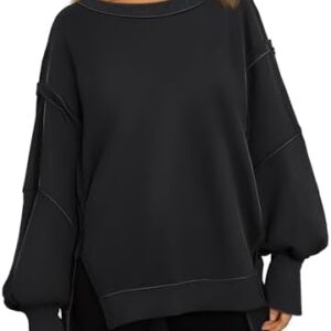Trendy Queen Womens Oversized Crewneck Sweatshirts Hoodies Fall Outfits Fashion Teen Girls Y2k Winter Clothes