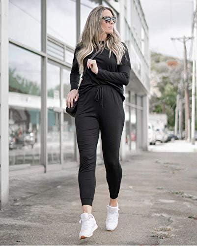 PRETTYGARDEN Women's Two Piece Outfit Long Sleeve Crewneck Pullover Tops And Long Pants Tracksuit - Image 2