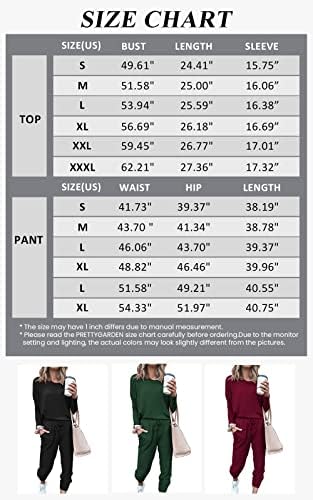PRETTYGARDEN Women's Two Piece Outfit Long Sleeve Crewneck Pullover Tops And Long Pants Tracksuit - Image 5