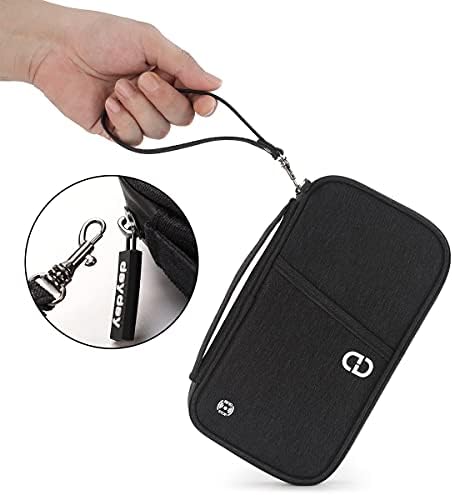 dayday® Passport Holder Travel Wallet Accessories Document Airplane Holiday Essentials Organiser Bag with RFID Blocking Unisex Family Cover Case | Gifts for Men Women - Image 3