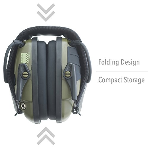 Howard Leight by Honeywell 1013530 Impact Sport Sound Amplification Electronic Shooting Earmuff, Classic Green - Image 6