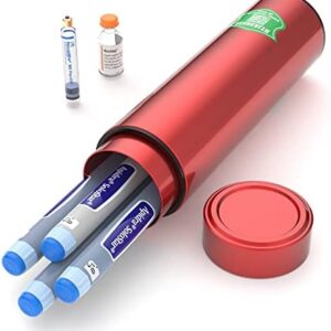 KEKHEALTH Insulin Cooler Travel Case 60H 4 Pen Medicine Cooler, TSA Approved Medical Travel Cooler Bag Insulin Pens Diabetic Cooler with QR Medical Tag Online Profile