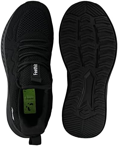 Feethit Trainers Men Running Shoes Tennis Sports Training Walking Gym Athletic Fitness Fashion Sneakers Trainers for Men Breathable Lightweight Comfortable Outdoor Flat Shoes for Jogging - Image 5