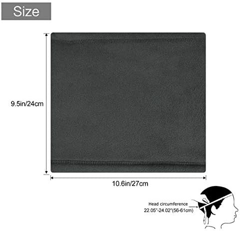 TAGVO Winter Fleece Neck Warmer, Soft Double Layer Fleece Thick Thermal Neck Gaiter Elastic Multifunctional Scarf Windproof Skiing Neck Tube Ear Warmer Balaclava Hood Unisex for Outdoor Sports - Image 5