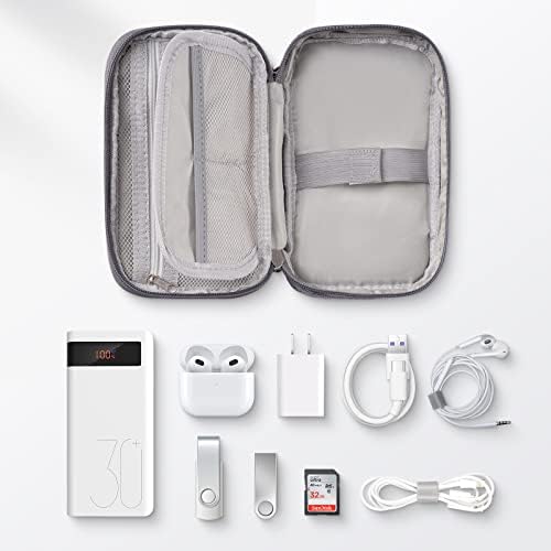 OrgaWise Accessories Bag Travel Electronics Organiser Cables Case for Power Bank, Charging Cable, Power Bank,Tablet, ect (S-Grey) - Image 6