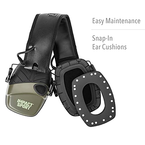 Howard Leight by Honeywell 1013530 Impact Sport Sound Amplification Electronic Shooting Earmuff, Classic Green - Image 11