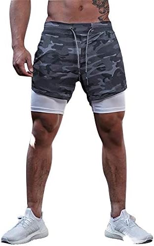 Superora Mens Running Gym 2 in 1 Sports Shorts Breathable Outdoor Workout Training Shorts with Pockets - Image 3