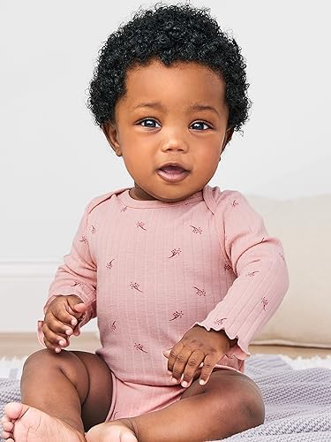 Simple Joys by Carter's Unisex Babies' Textured Bodysuits, Pack of 4 - Image 6