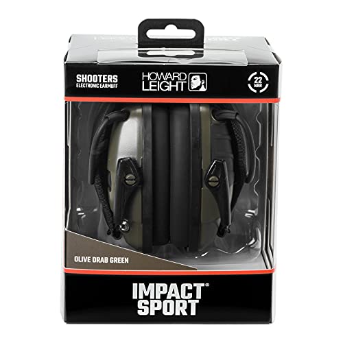 Howard Leight by Honeywell 1013530 Impact Sport Sound Amplification Electronic Shooting Earmuff, Classic Green - Image 13