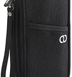 dayday® Passport Holder Travel Wallet Accessories Document Airplane Holiday Essentials Organiser Bag with RFID Blocking Unisex Family Cover Case | Gifts for Men Women