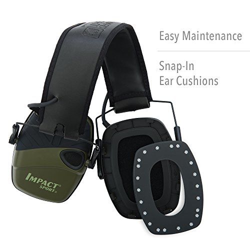Howard Leight by Honeywell 1013530 Impact Sport Sound Amplification Electronic Shooting Earmuff, Classic Green - Image 8
