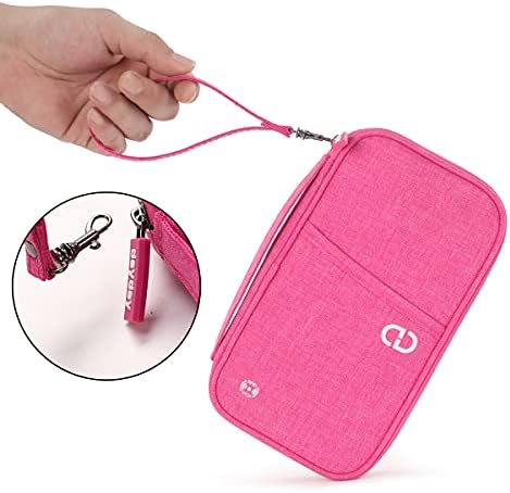 dayday® Passport Holder Travel Wallet Accessories Document Airplane Holiday Essentials Organiser Bag with RFID Blocking Unisex Family Cover Case | Gifts for Men Women - Image 3