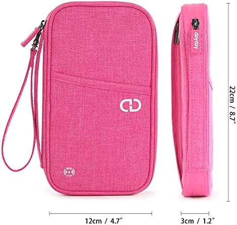 dayday® Passport Holder Travel Wallet Accessories Document Airplane Holiday Essentials Organiser Bag with RFID Blocking Unisex Family Cover Case | Gifts for Men Women - Image 2