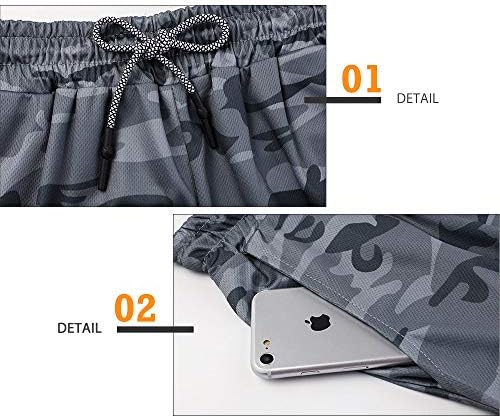 Superora Mens Running Gym 2 in 1 Sports Shorts Breathable Outdoor Workout Training Shorts with Pockets - Image 5
