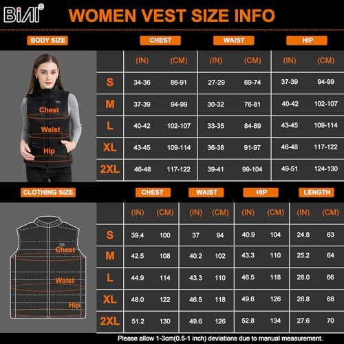 BIAL Heated Gilet Womens, Heated Vest with Fast Charging 16000mAh Battery Pack 7.4V, Heated clothes Lightweight Body Warmer Heated Jacket Electric Heated Waistcoat for Ladies Women - Image 6