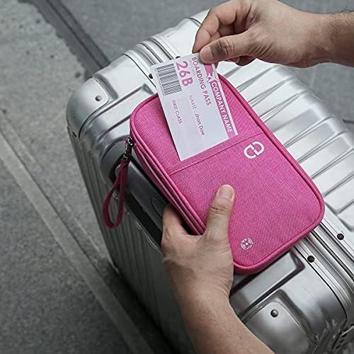 dayday® Passport Holder Travel Wallet Accessories Document Airplane Holiday Essentials Organiser Bag with RFID Blocking Unisex Family Cover Case | Gifts for Men Women - Image 7