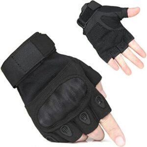 HASAGEI FreeMaster Men's Half-finger Fingerless Outdoor Sports Working Gloves Camping Hiking Cross Country Bike Cycling Cross Country Gloves