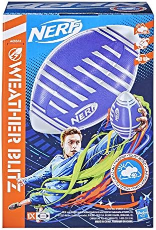 Nerf Weather Blitz Foam Football For All-Weather Play -- Easy-To-Hold Grips – Great For Indoor and Outdoor Games -- Silver - Image 3