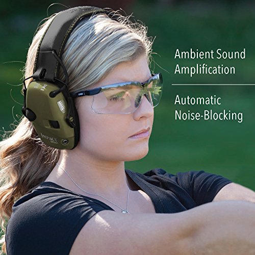 Howard Leight by Honeywell 1013530 Impact Sport Sound Amplification Electronic Shooting Earmuff, Classic Green - Image 3