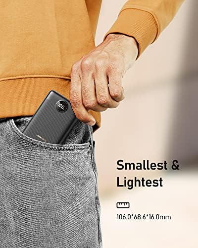 VEEKTOMX Power Bank Fast Charging 22.5W, 10000mAh Mini USB C Portable Charger with PD QC 3.0, Ultra Compact Portable Battery Bank, Small External Battery Packs for iPhone, Samsung, iPad, Heated Vest - Image 5