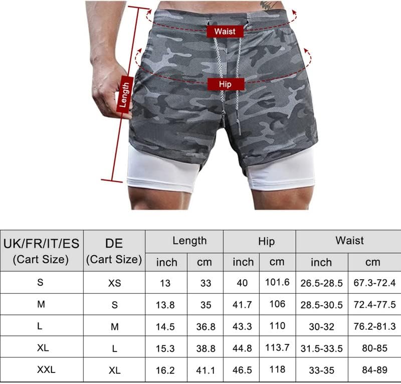 Superora Mens Running Gym 2 in 1 Sports Shorts Breathable Outdoor Workout Training Shorts with Pockets - Image 7