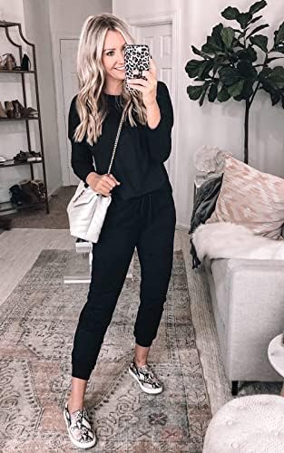 PRETTYGARDEN Women's Two Piece Outfit Long Sleeve Crewneck Pullover Tops And Long Pants Tracksuit - Image 7