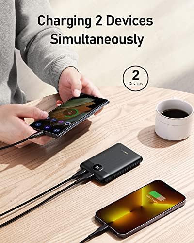 VEEKTOMX Power Bank Fast Charging 22.5W, 10000mAh Mini USB C Portable Charger with PD QC 3.0, Ultra Compact Portable Battery Bank, Small External Battery Packs for iPhone, Samsung, iPad, Heated Vest - Image 4