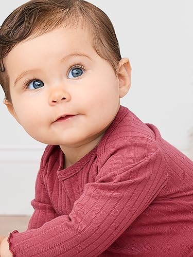 Simple Joys by Carter's Unisex Babies' Textured Bodysuits, Pack of 4 - Image 7