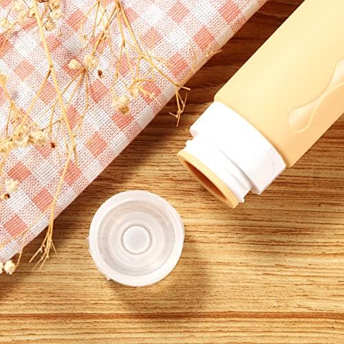 Gemice Travel Bottles for Toiletries Tsa Approved Travel Size Containers BPA Free Leak Proof Travel Tubs Refillable Liquid Travel Accessories for Cometic Shampoo and Lotion Soap, Apricot - Image 5