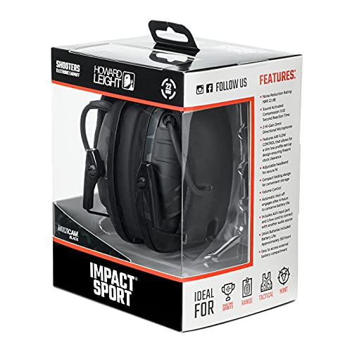 Howard Leight by Honeywell 1013530 Impact Sport Sound Amplification Electronic Shooting Earmuff, Classic Green - Image 15