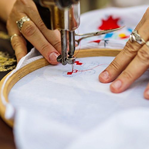 Pllieay 4 Pieces 14 Count Reserve Aida Cloth White Cross Stitch Cloth 45 x 30 cm Cotton Aida Fabric for Embroidery - Image 6