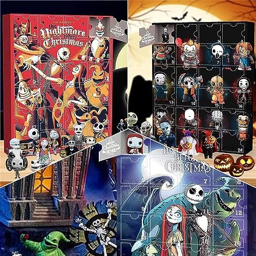 Halloween Horror Figurines Advent Calendar 2023 for Kids, 24 Days Halloween Calendar Countdown Halloween Doll Figures Collectibles Gift, 24 Pcs Halloween Tree Decorations Hanging Ornament Gift (c) - Image 6