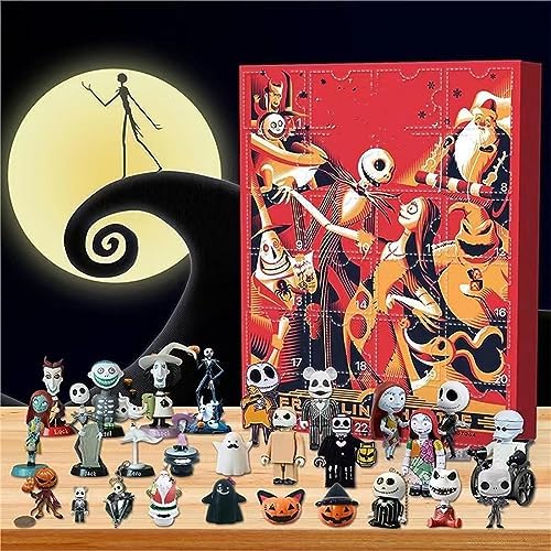 Halloween Horror Figurines Advent Calendar 2023 for Kids, 24 Days Halloween Calendar Countdown Halloween Doll Figures Collectibles Gift, 24 Pcs Halloween Tree Decorations Hanging Ornament Gift (c) - Image 4