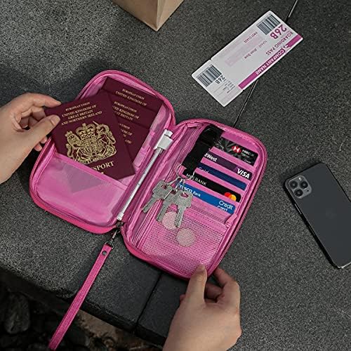 dayday® Passport Holder Travel Wallet Accessories Document Airplane Holiday Essentials Organiser Bag with RFID Blocking Unisex Family Cover Case | Gifts for Men Women - Image 5